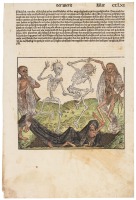 Leaf with The Dance of Death from the German Nuremburg Chronicle