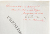 Partially engraved military appointment on vellum, completed in manuscript, appointing Everett E. Benjamin as Second Lieutenant in the First Regiment of Infantry, effective October 13th, 1884 - 4