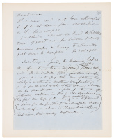 Autograph Manuscript leaf from Emerson's notebook, discussing key figures of the French Enlightenment and the Academie