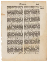 Original leaf from the Polychronicon