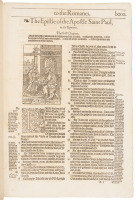Romans & Corinthians - from the 1572 folio edition of the Bishops Bible