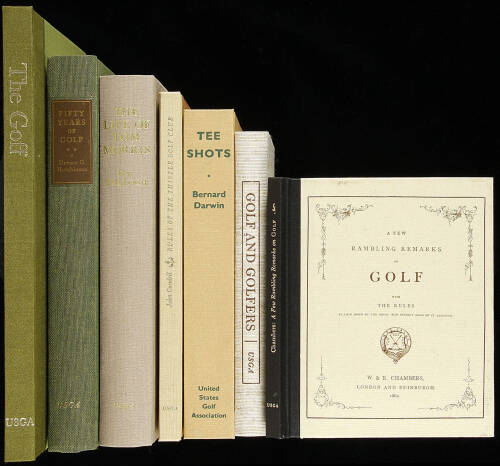 Lot of seven USGA facsimile editions of classic golf titles