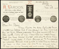 Autograph Letter, signed, on his business letterhead