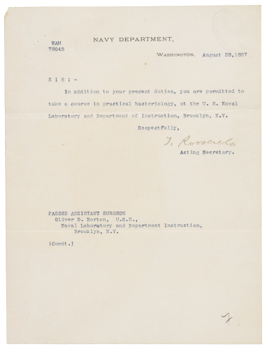 Navy Department Memo