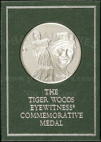Suppressed Franklin Mint Tiger Woods Eyewitness Commemorative Medal