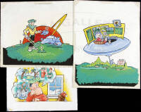 Three original artworks, signed M. Paul(?)