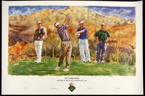 The Skins Game 1995 - Artist's Proof, signed by all four golfers