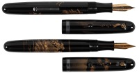 PLATINUM: Mountainside Pavilion * Lot of Two Customized Vintage Platinum Maki-e Pens