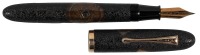 PLATINUM: Old Coins "Volcano Surface" Pre-War Maki-e Fountain Pen