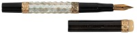 PARKER: No. 45 Eyedropper Fountain Pen, Mother-of-Pearl Panels and Crown