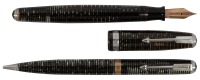 PARKER: Vacumatic Maxima Fountain Pen and Propelling Pencil, Grey Stripe, "PARKER VACUMATIC" Band, Rare