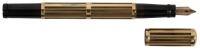 WATERMAN: No. 42½ Black Hard Rubber Safety Fountain Pen, "Night and Day" 18K Gold Overlay