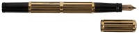 WATERMAN: No. 42&frac12; Black Hard Rubber Safety Fountain Pen, "Night and Day" 18K Gold Overlay