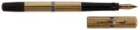 ASTORIA: No. 2F Safety Fountain Pen, 18K Gold Overlay, Greek Key Motif