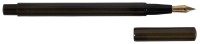 PARKER: No. 1 Lucky Curve Black Hard Rubber Domed Cap Fountain Pen