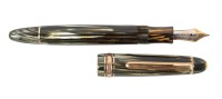 MONTBLANC: No. 144 Masterpiece Green Striated Fountain Pen