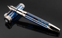 MONTBLANC: White House 18K White Gold Skeleton Limited Edition Fountain Pen