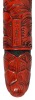 [JAPANESE LACQUER]: Carved Red Japanese Lacquer Vintage Fountain Pen, Sailors at Sea - 2
