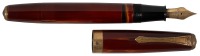 [JAPANESE LACQUER]: Vintage Red-Brown Lacquer Fountain Pen