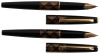 PILOT: Diamond-Patterned Maki-e * Lot of Two Fountain Pens
