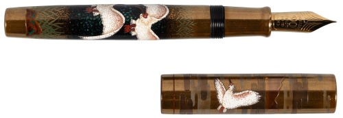 PILOT-NAMIKI: Emperor Toki [Japanese Crested Ibis] 90th Anniversary Limited Maki-e Edition Fountain Pen