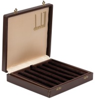 Brown Leather Display Box / Salesman Case, Holds Six Pens or Cigars