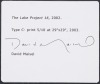 The Lake Project 16, 2002 - 2