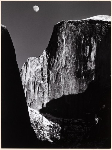 Moon and Half Dome, Yosemite, CA, 1960