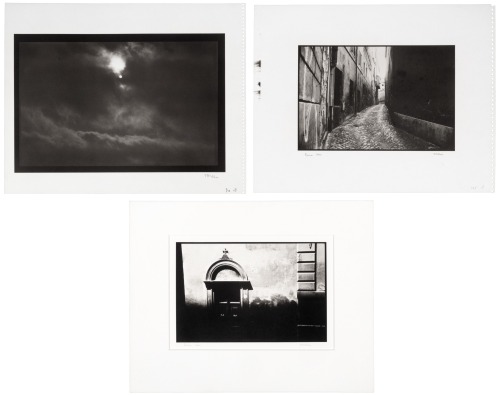 Three platinum/palladium prints by Tom Millea
