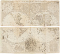 General Map of the World, or Terraqueous Globe, with all the New Discoveries and Marginal Delineations, Containing the Most Interesting Particulars in the Solar, Starry and Mundane System, by Saml. Dunn, Mathematician