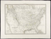 Carte des &Eacute;tats-Unis d'Am&eacute;rique, du Canada, du Nouveau Brunswick et d'une partie de la Nouvelle Bretagne