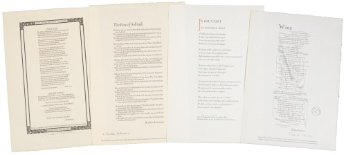 Oyez. Poems in Broadside: First Series