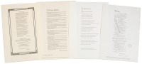 Oyez. Poems in Broadside: First Series