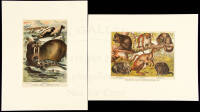 Six chromolithograph plates illustrating various animals