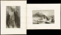 Collection of approximately 79 steel-engraved plates by W.H. Bartlett from William Beattie's Switzerland