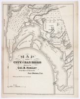 Map of the City of San Diego drawn by Geo. B. Hensley, searcher of records, San Diego, Cal.