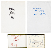 Autograph Book [and] Signed Pages * Charles Schulz, Wally Wood, Alex Toth, Jack Kirby, others