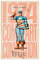 1974 Comic Art Convention Book * Signed by STAN LEE, NEAL ADAMS, BERNI WRIGHTSON and Others