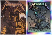 Two Metallica posters from the 2017 tour