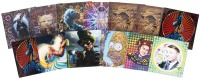 Collection of thirteen blotter sheets and thirteen Merry Prankster facsimiles