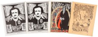 Four large handbills for Fillmore/Avalon Ballroom dance concerts