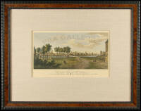 Two framed hand colored aquatints of Valencia, Spain