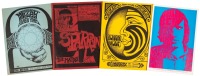 Four handbills for concerts at the Matrix and California Hall