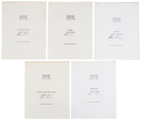 Five typescripts by Harlan Ellison