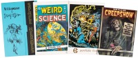 EC PORTFOLIO Nos. 4 and 5 * Williamson and Frazetta SPACE HEROES Portfolio * CREEPSHOW Pop-Up Exhibitor Promo * Lot of Four EC-Related Items