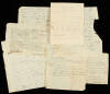 Archive of approximately 20 autograph letters signed by Benjamin Bourne, plus 2 signed promissory notes