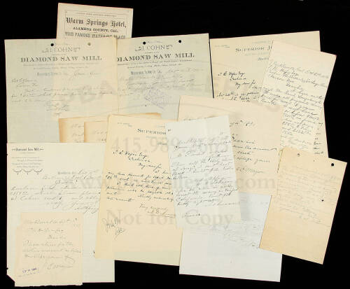 Small group of Alpine County ephemera