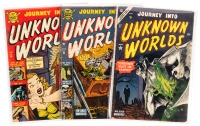 JOURNEY INTO UNKNOWN WORLDS Nos. 14, 16 and 27 * Lot of Three Comics