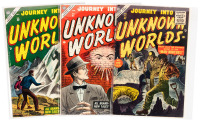 JOURNEY INTO UNKNOWN WORLDS Nos. 40, 41 and 42 * Lot of Three Comics