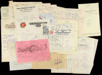 Collection of Billheads and Receipts from San Francisco Hardware Merchants